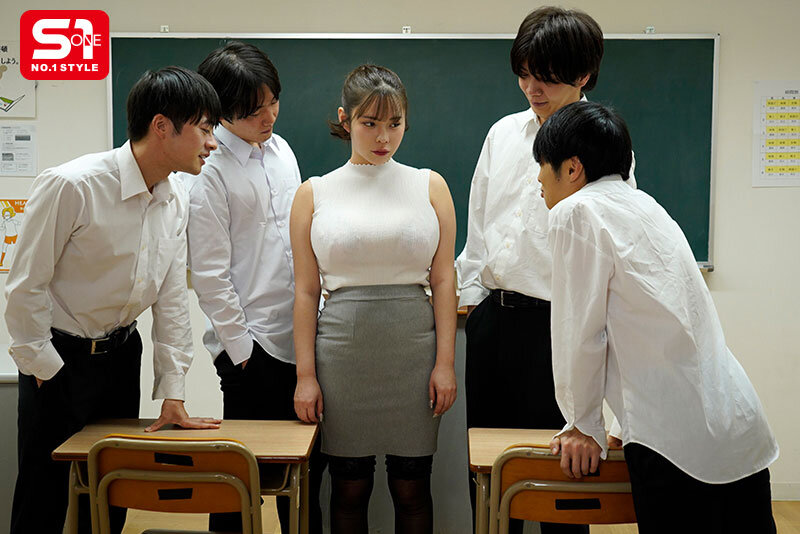 緊縛Jcup女教師 肉オナホレ●プ輪● 弱みを握られた巨乳教師は拘束され好き放題揉みしゃぶり舐め輪●される… 五条恋
