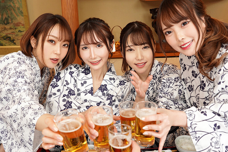 【VR】人生で最初の、かつ最高の、エッチなモテ期が来た！！会社で有名な美女の部下4人と1泊2日の温泉旅行。旅館の部屋で夢の拘束玩具責め＆ハーレムSEX 蘭々 さつき芽衣 八乃つばさ 天川そら