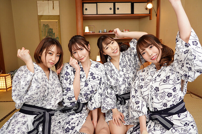 【VR】人生で最初の、かつ最高の、エッチなモテ期が来た！！会社で有名な美女の部下4人と1泊2日の温泉旅行。旅館の部屋で夢の拘束玩具責め＆ハーレムSEX 蘭々 さつき芽衣 八乃つばさ 天川そら